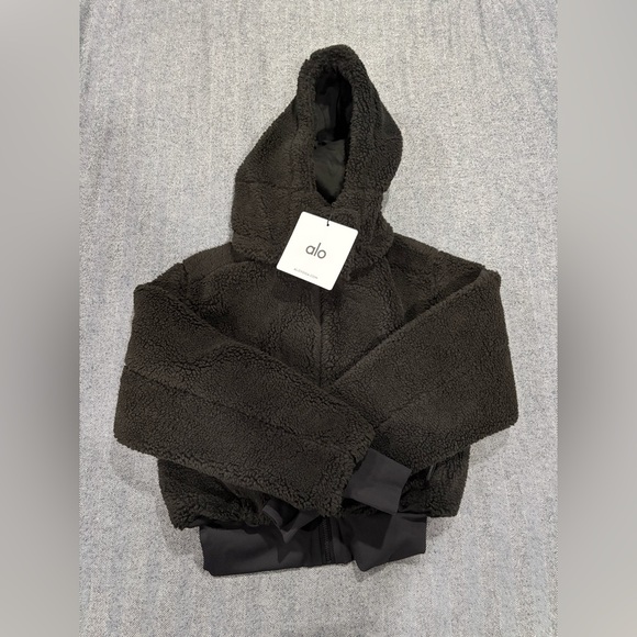 alo foxy sherpa jacket | size s - Picture 2 of 6